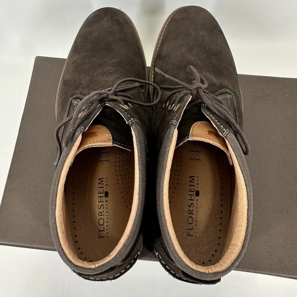 Florsheim Frisco chukka boot brown Nubuck men's size 10‎ D 15121